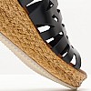 Women Platforms Low FI2844 Black Leather Porronet