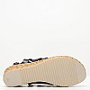 Women Platforms Low FI2844 Black Leather Porronet