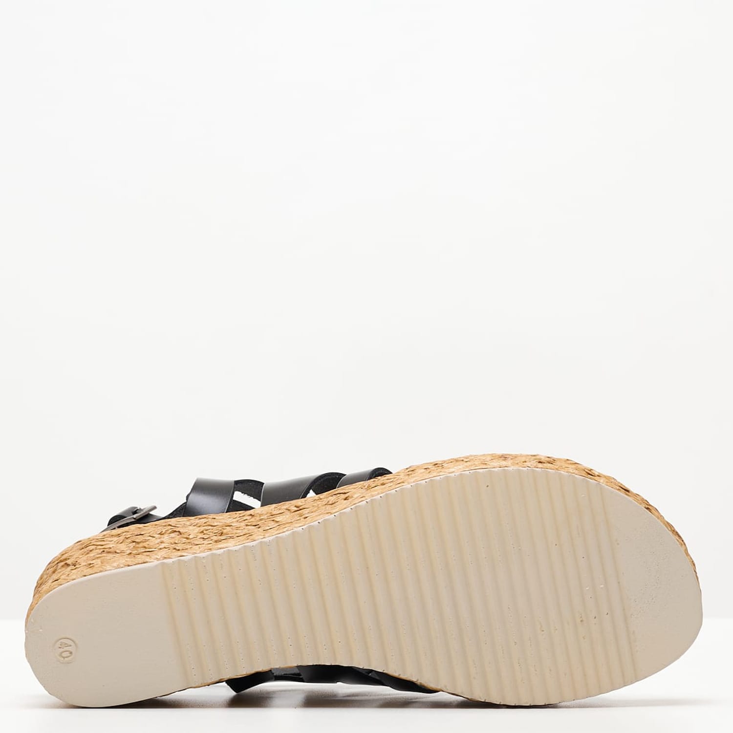 Women Platforms Low FI2844 Black Leather Porronet