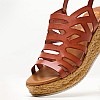 Women Platforms Low FI2844 Brown Leather Porronet