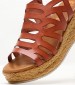 Women Platforms Low FI2844 Brown Leather Porronet