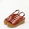 Women Platforms Low FI2844 Brown Leather Porronet