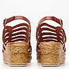 Women Platforms Low FI2844 Brown Leather Porronet