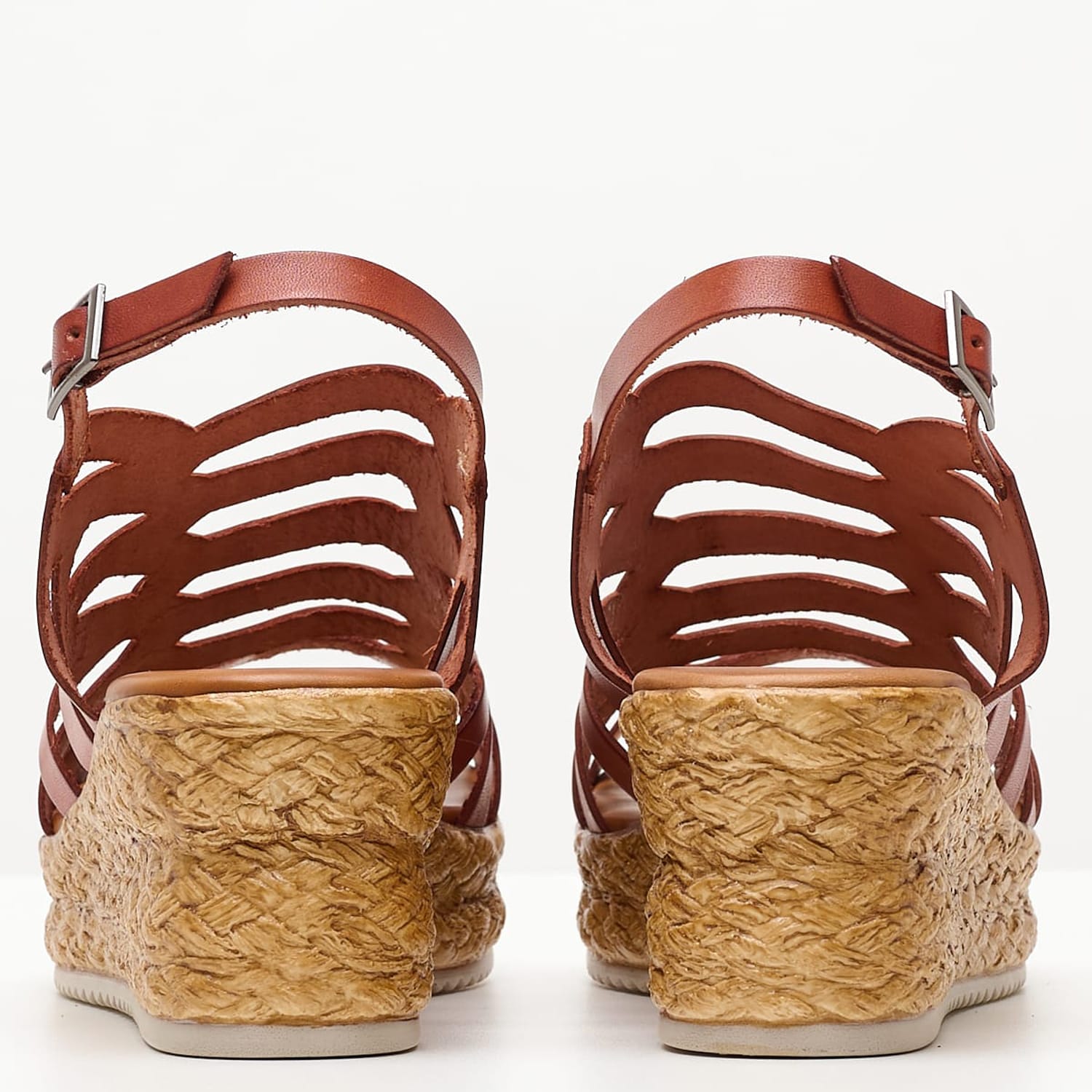 Women Platforms Low FI2844 Brown Leather Porronet