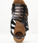 Women Sandals FI2888 Black Leather Porronet