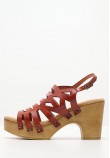 Women Sandals FI2888 Brown Leather Porronet