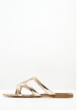 Women Flats S15.Flat Gold Leather Mortoglou