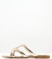 Women Flats S15.Flat Gold Leather Mortoglou