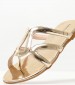 Women Flats S15.Flat Gold Leather Mortoglou