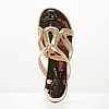Γυναικεία Flats S15.Flat Χρυσό Δέρμα Mortoglou Γυναικεία Flats S15.Flat Χρυσό Δέρμα Mortoglou