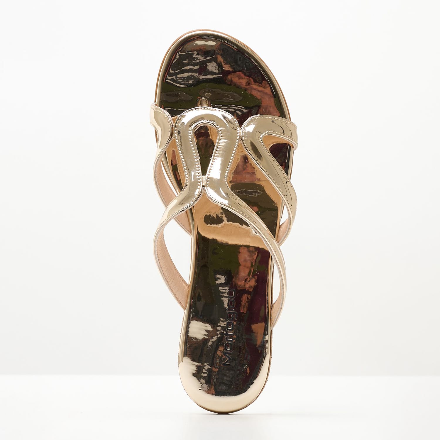 Γυναικεία Flats S15.Flat Χρυσό Δέρμα Mortoglou Γυναικεία Flats S15.Flat Χρυσό Δέρμα Mortoglou