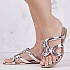 Γυναικεία Flats S15.Flat Ασημί Δέρμα Mortoglou Γυναικεία Flats S15.Flat Ασημί Δέρμα Mortoglou