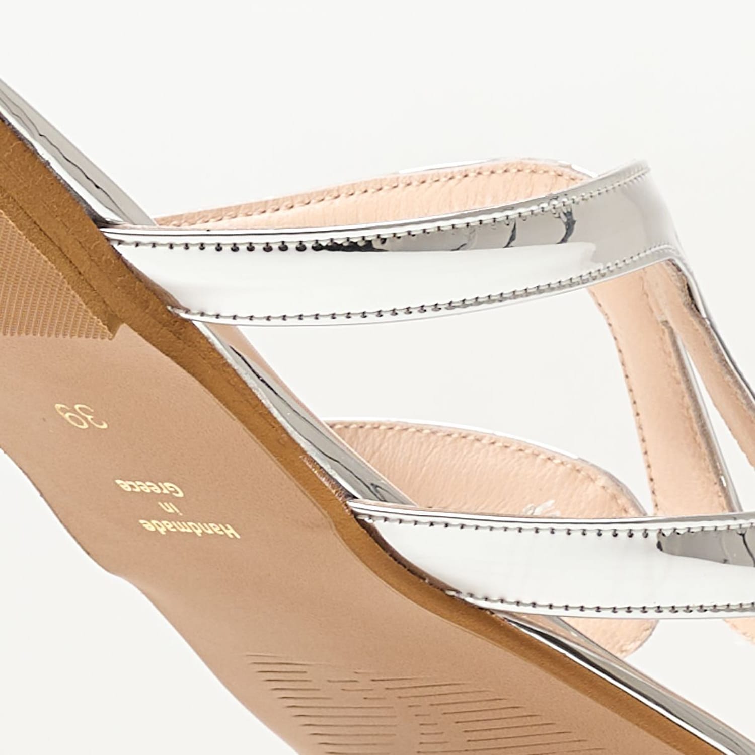 Γυναικεία Flats S15.Flat Ασημί Δέρμα Mortoglou Γυναικεία Flats S15.Flat Ασημί Δέρμα Mortoglou