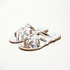 Γυναικεία Flats S15.Flat Ασημί Δέρμα Mortoglou Γυναικεία Flats S15.Flat Ασημί Δέρμα Mortoglou