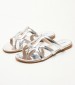 Women Flats S15.Flat Silver Leather Mortoglou