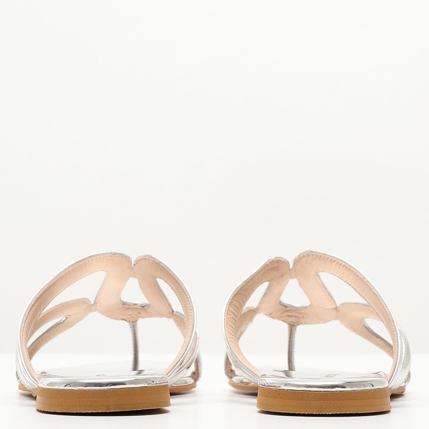 Γυναικεία Flats S15.Flat Ασημί Δέρμα Mortoglou Γυναικεία Flats S15.Flat Ασημί Δέρμα Mortoglou
