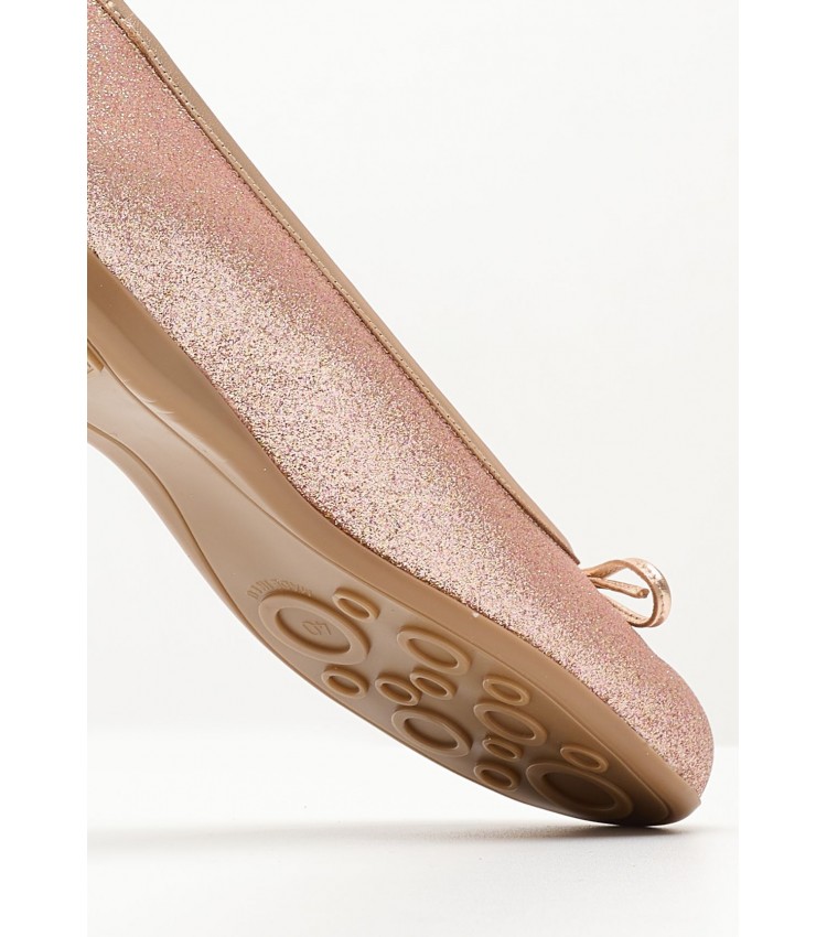 Women Balerinas S15 Pink Glitter Mortoglou