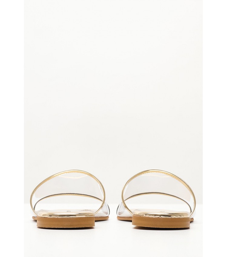 Women Flats S20.Flat Gold Patent Leather Mortoglou