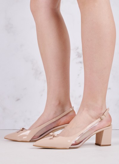 Women Pumps & Peeptoes High Hello Beige Leather Nine West