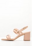 Women Sandals S546 Nude Leather Mortoglou