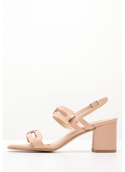 Women Sandals S546 Nude Leather Mortoglou