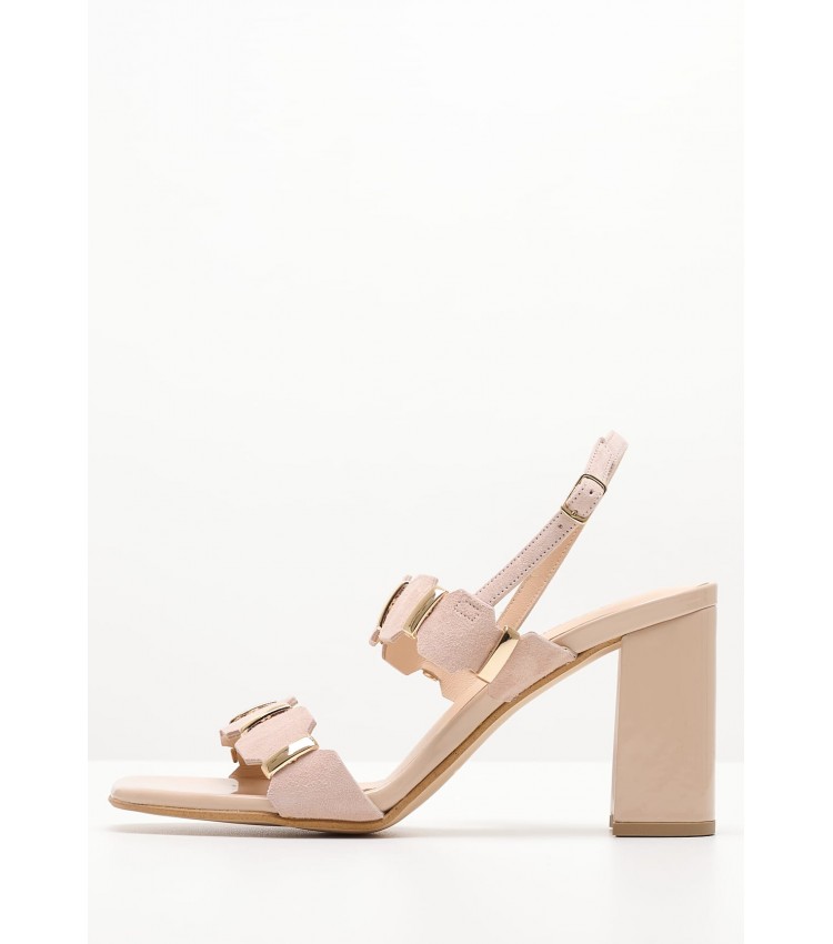 Women Sandals S7016 Nude Buckskin Mortoglou