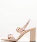 Women Sandals S7016 Nude Buckskin Mortoglou