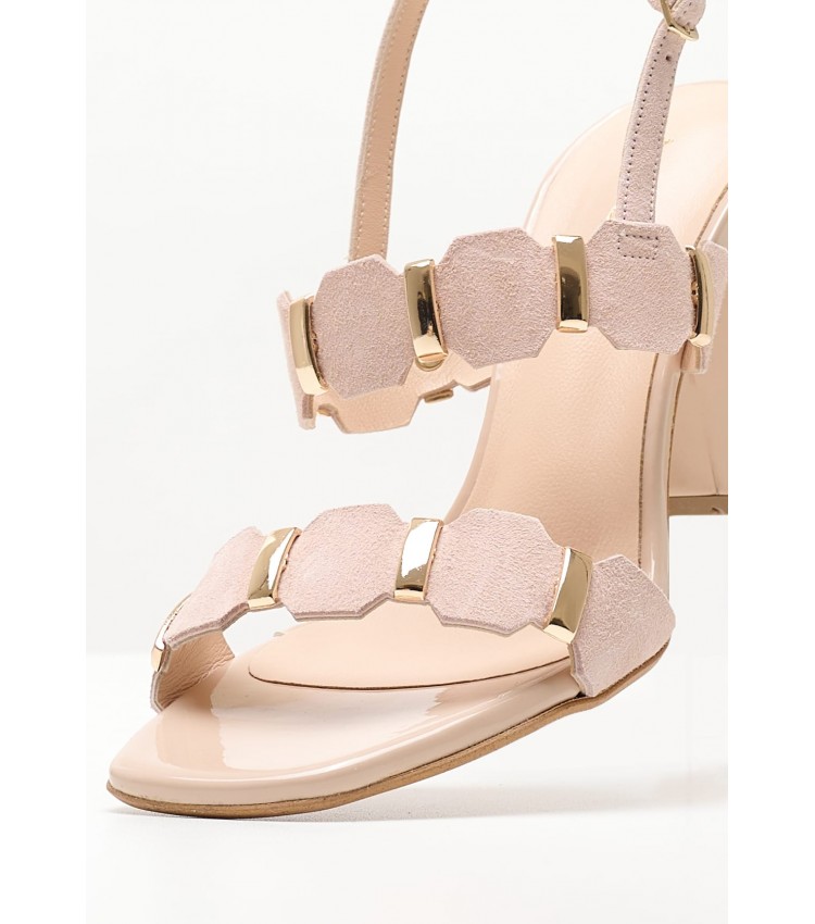 Women Sandals S7016 Nude Buckskin Mortoglou