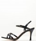 Women Sandals S706.Lst Black Patent Leather Mortoglou