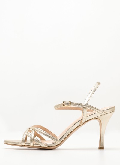 Women Sandal High S20744.0016.N Beige Leather Schutz