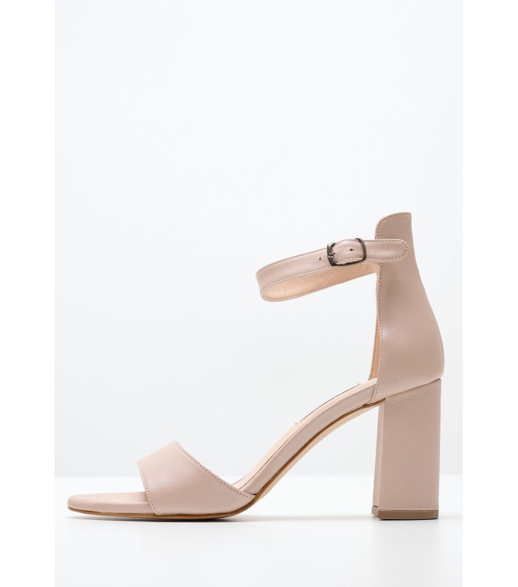 Women Sandals S8013 Nude Leather Mortoglou