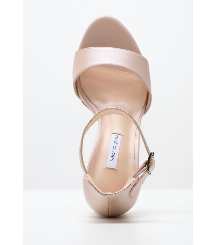 Women Sandals S8013 Nude Leather Mortoglou