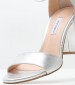 Women Sandals S8013 Silver Leather Mortoglou