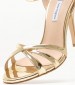 Women Sandals S8030 Gold Leather Mortoglou