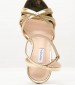 Women Sandals S8030 Gold Leather Mortoglou