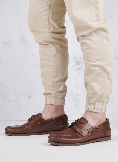Ανδρικά Ιστιοπλοϊκά Boat.Shoe Καφέ Δέρμα Tommy Hilfiger