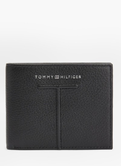 Men Wallets Premium.Cc Brown Leather Tommy Hilfiger