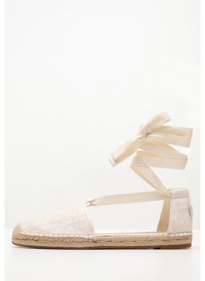 Women Espadrilles Closed.Espadrille White Fabric Tommy Hilfiger