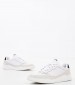 Men Casual Shoes Elevated.Cupsole White Leather Tommy Hilfiger