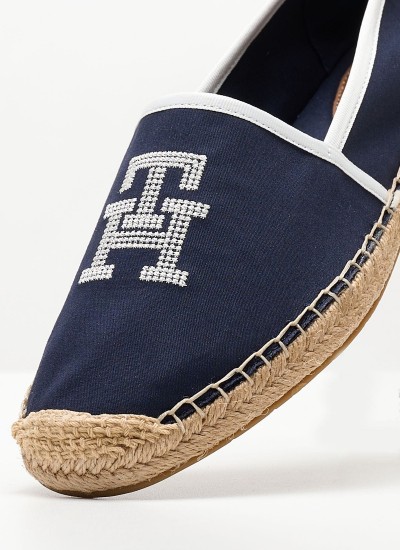Γυναικείες Εσπαντρίγιες Emb.Espadrille Μπλε Πάνινο Tommy Hilfiger