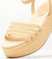 Γυναικείες Πλατφόρμες Χαμηλές Ess.Sandal Μπεζ Ύφασμα Tommy Hilfiger
