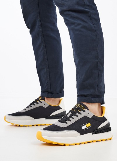 Ανδρικά Παπούτσια Casual Evolve Multi Δέρμα Καστόρι Tommy Hilfiger