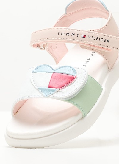 Παιδικές Σαγιονάρες & Πέδιλα Heart.Vl Άσπρο ECOleather Tommy Hilfiger