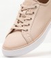 Women Casual Shoes Laceup.Vulc Beige Fabric Tommy Hilfiger