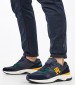 Men Casual Shoes Modern.Blackwatch Blue Leather Tommy Hilfiger