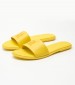 Γυναικεία Flats Pop.Mule Κίτρινο Δέρμα Tommy Hilfiger