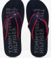 Men Flip Flops & Sandals Sporty.Sandal Blue Fabric Tommy Hilfiger