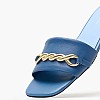 Women Flats Th.Chain Blue Leather Tommy Hilfiger Women Flats Th.Chain Blue Leather Tommy Hilfiger