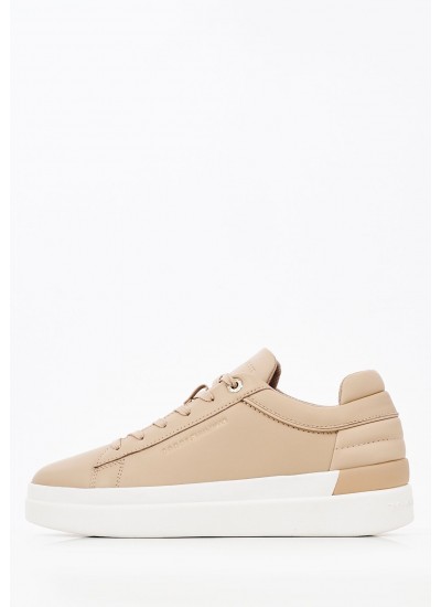 Γυναικεία Παπούτσια Casual Th.Feminine.G Μπεζ Δέρμα Tommy Hilfiger