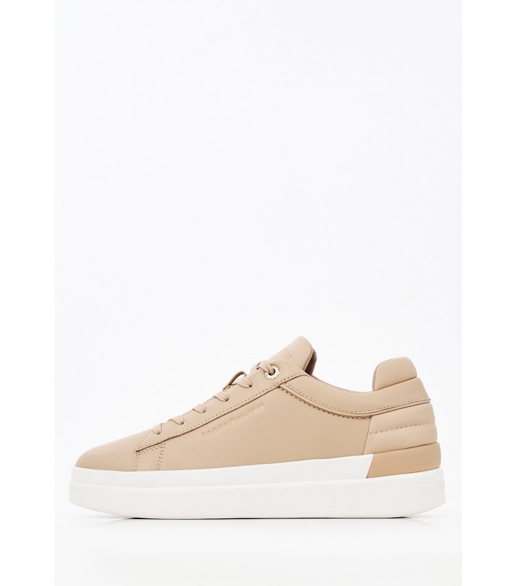 Γυναικεία Παπούτσια Casual Th.Feminine.G Μπεζ Δέρμα Tommy Hilfiger Γυναικεία Παπούτσια Casual Th.Feminine.G Μπεζ Δέρμα Tommy Hilfiger